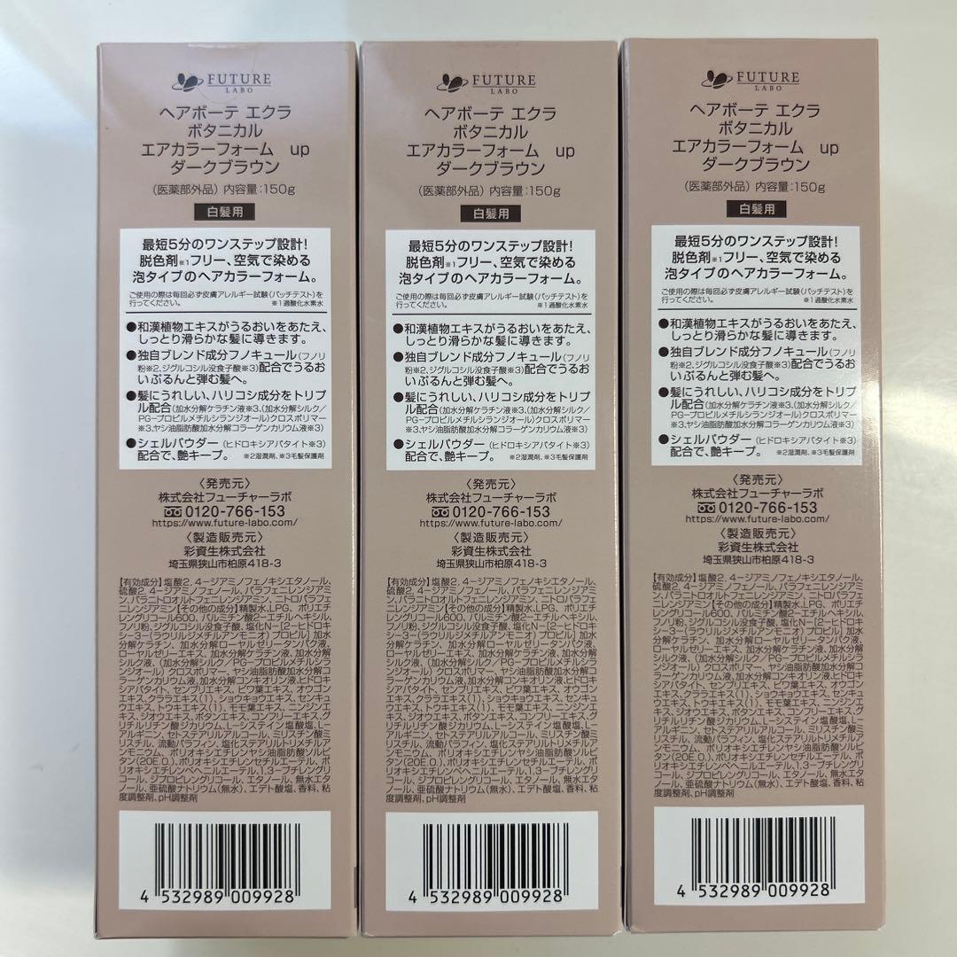 ヘアボーテ エクラ ボタニカル エアカラーフォーム up ダークブラウン