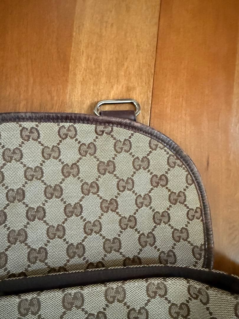 GUCCI グッチ GGキャンバス ボディバッグ ウエストポーチ