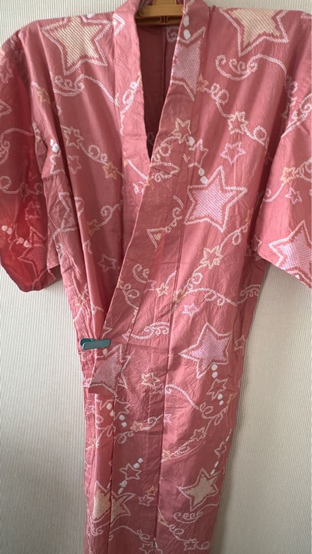 有松鳴海絞り浴衣　有松絞り浴衣　絞り　裄67