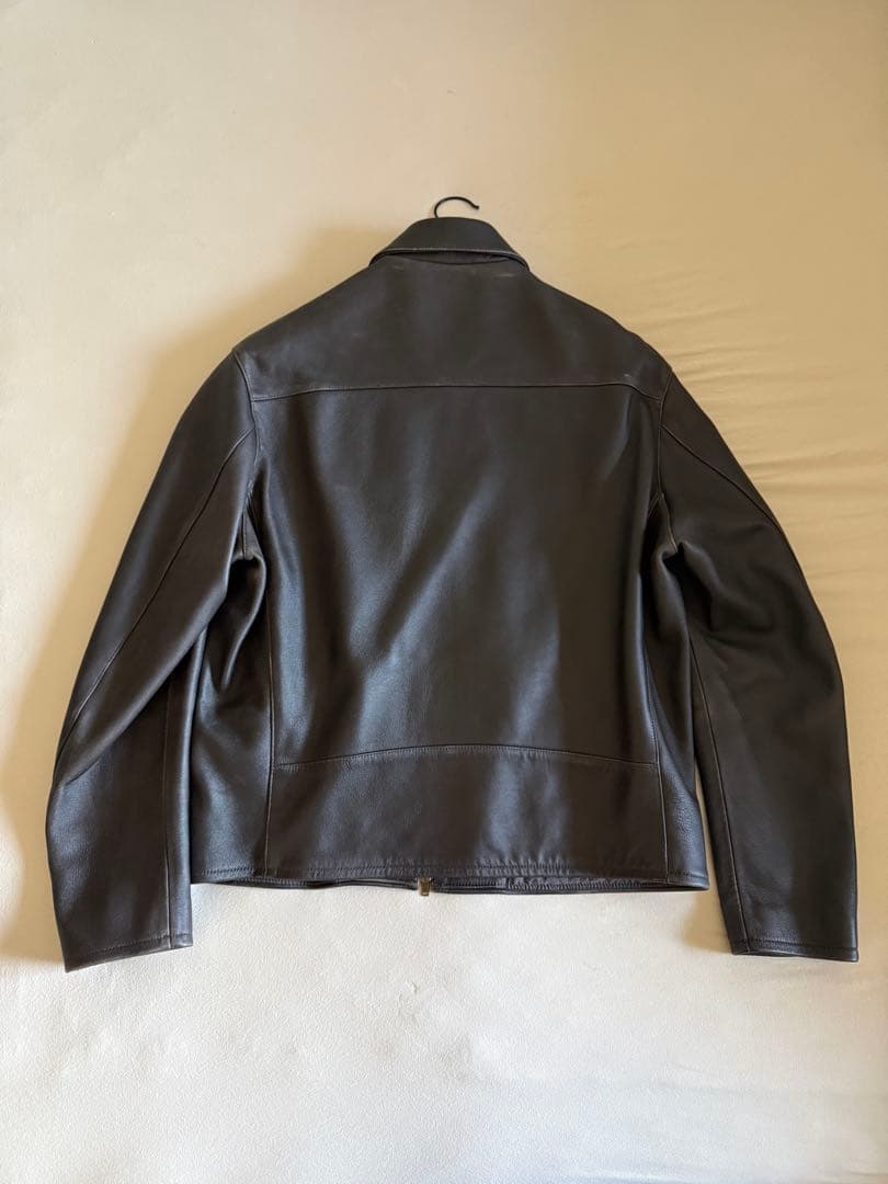【美品】LIDNM VINTAGE WASHED LEATHER ZIP / L