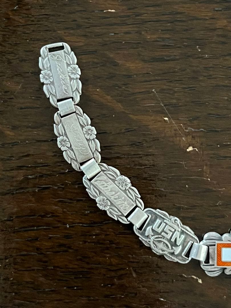 ww2 USヴィンテージスイートハート　ブレスレット　スターリングシルバー