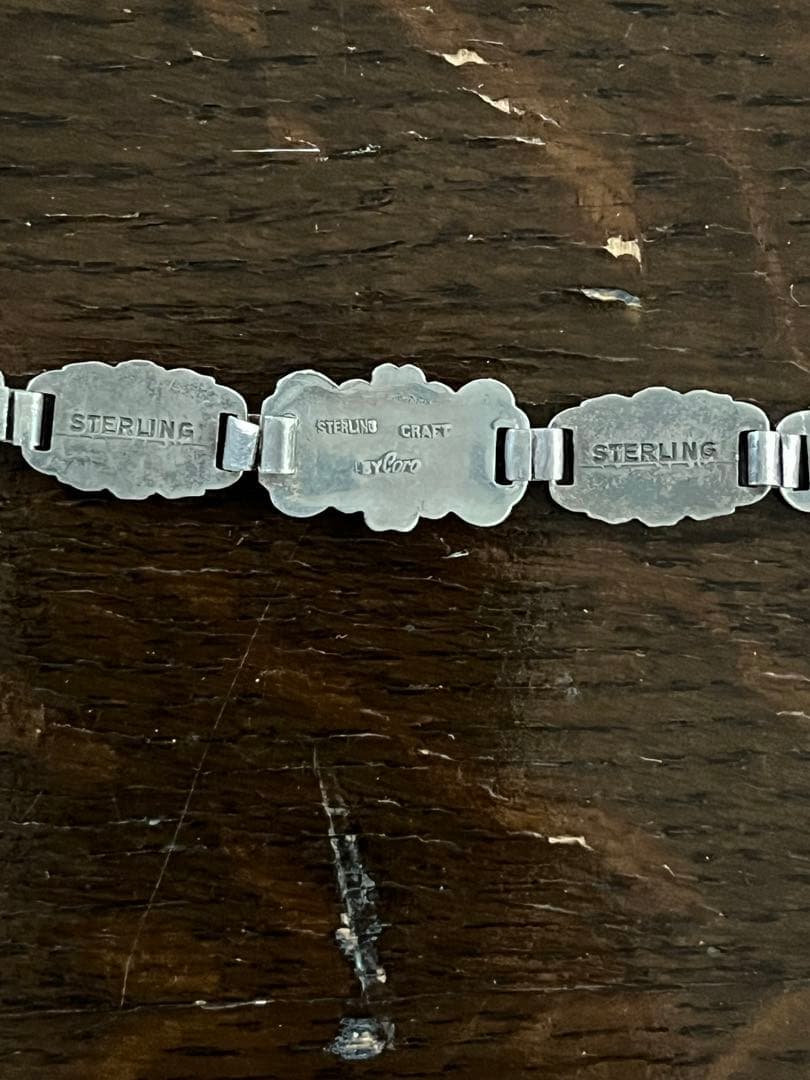 ww2 USヴィンテージスイートハート　ブレスレット　スターリングシルバー