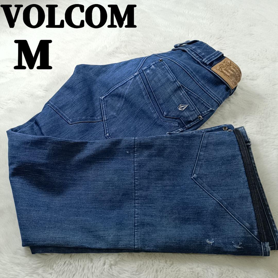希少✨ボルコム リアルデニムパンツ ウェア スノーボード ストレッチフレア М
