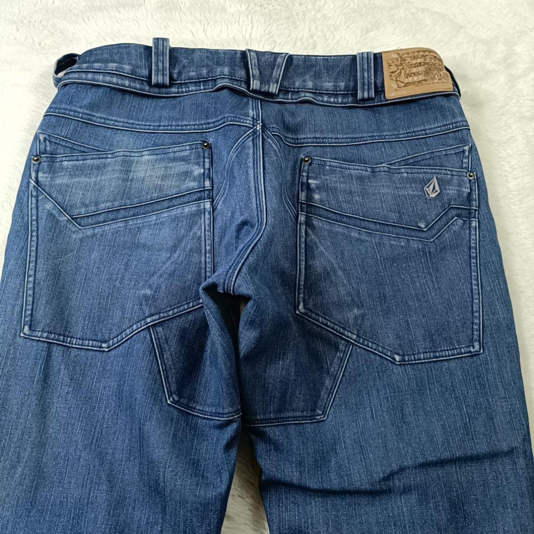 希少✨ボルコム リアルデニムパンツ ウェア スノーボード ストレッチフレア М