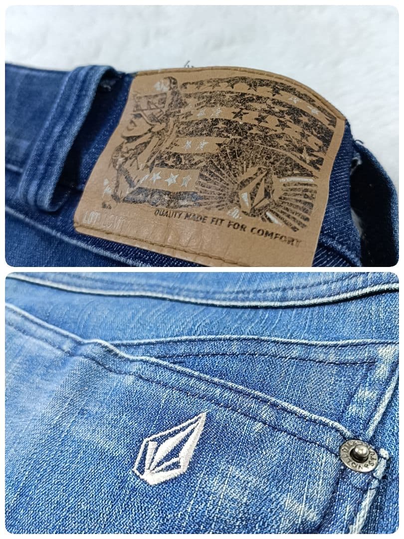 希少✨ボルコム リアルデニムパンツ ウェア スノーボード ストレッチフレア М