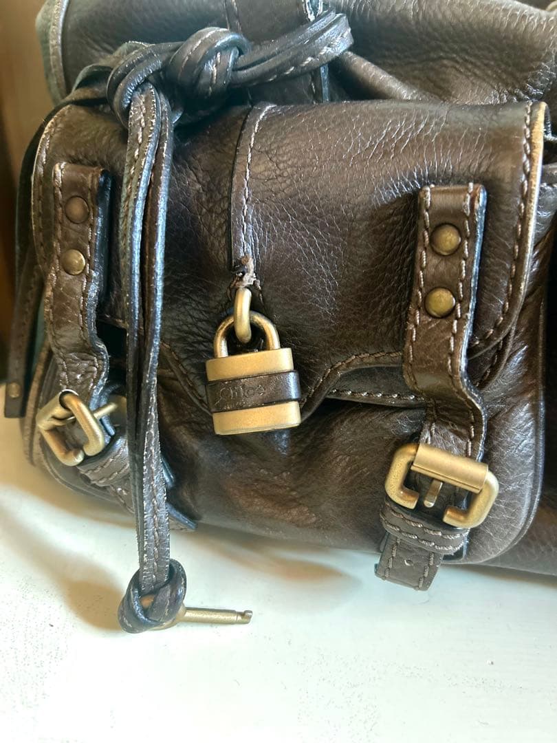 【Chloe】クロエ ボストンバッグ 希少デザイン パディントン カデナ