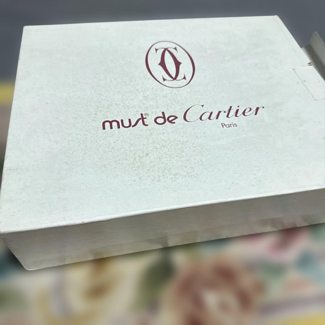 美品 カルティエ トートバッグ ボルドー A4可 ゴールド金具