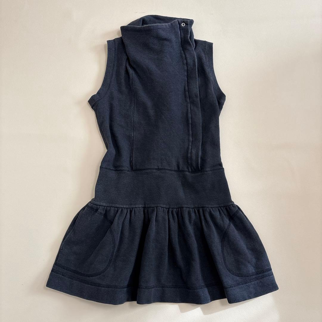 ヴィヴィアンウエストウッド ノースリーブ スウェット 変形ワンピース 黒 M