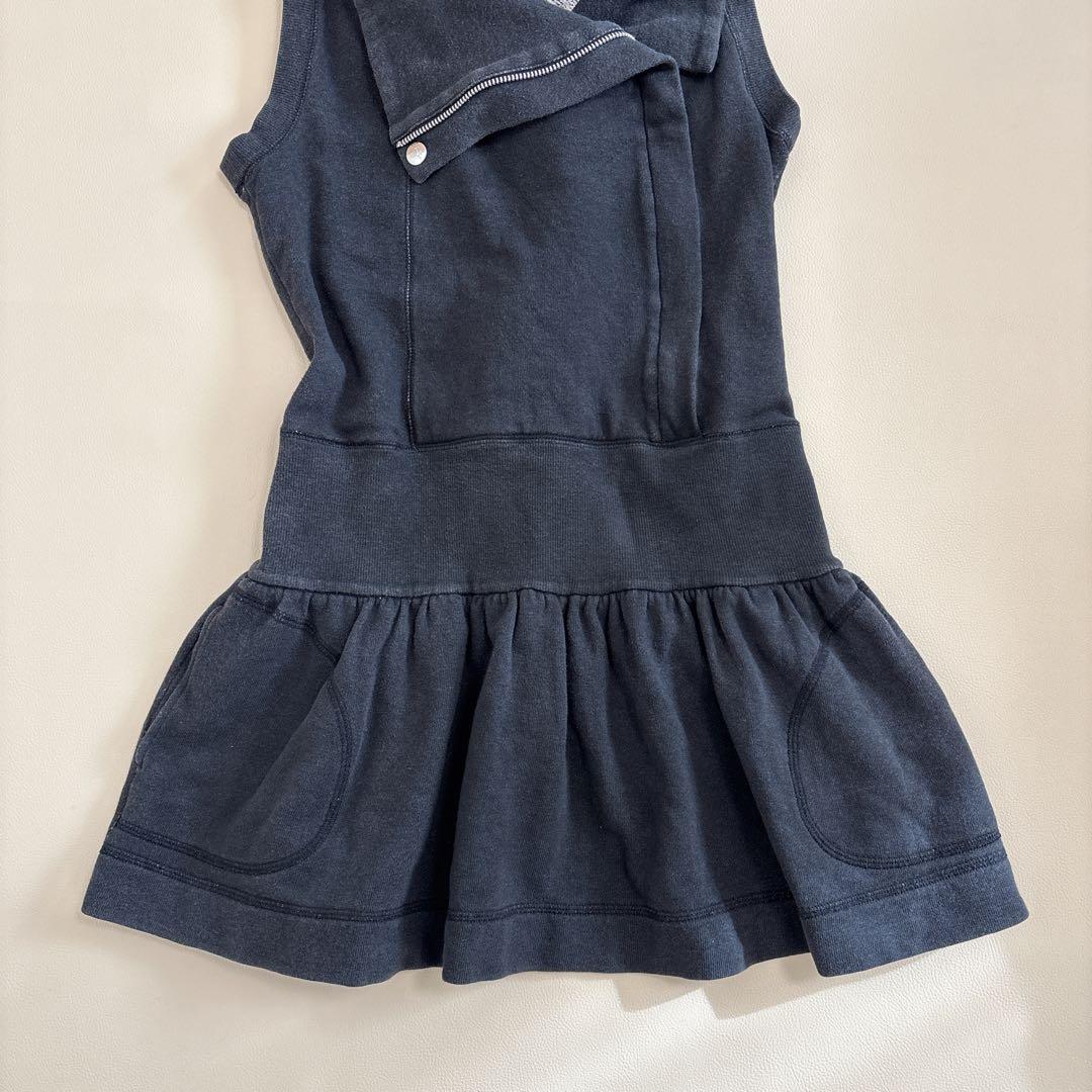 ヴィヴィアンウエストウッド ノースリーブ スウェット 変形ワンピース 黒 M