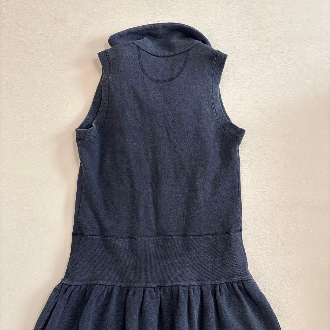 ヴィヴィアンウエストウッド ノースリーブ スウェット 変形ワンピース 黒 M