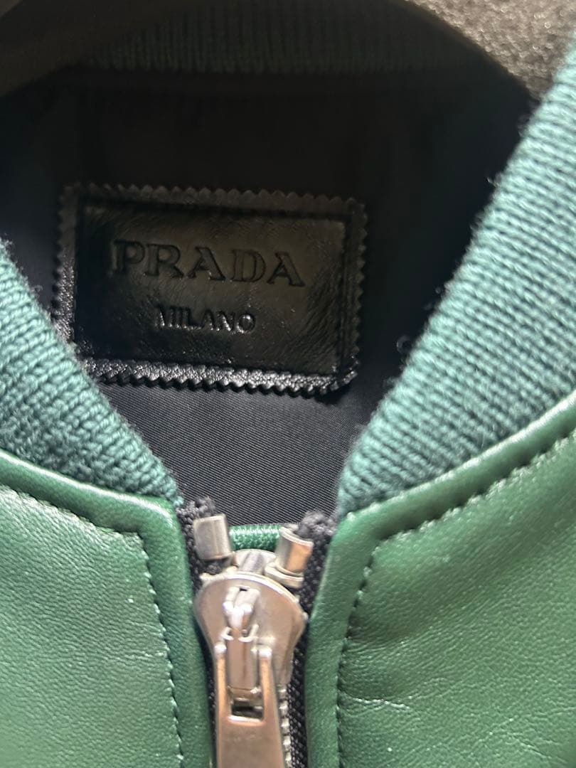PRADA プラダ オーバーサイズ ナッパレザーボンバージャケット M