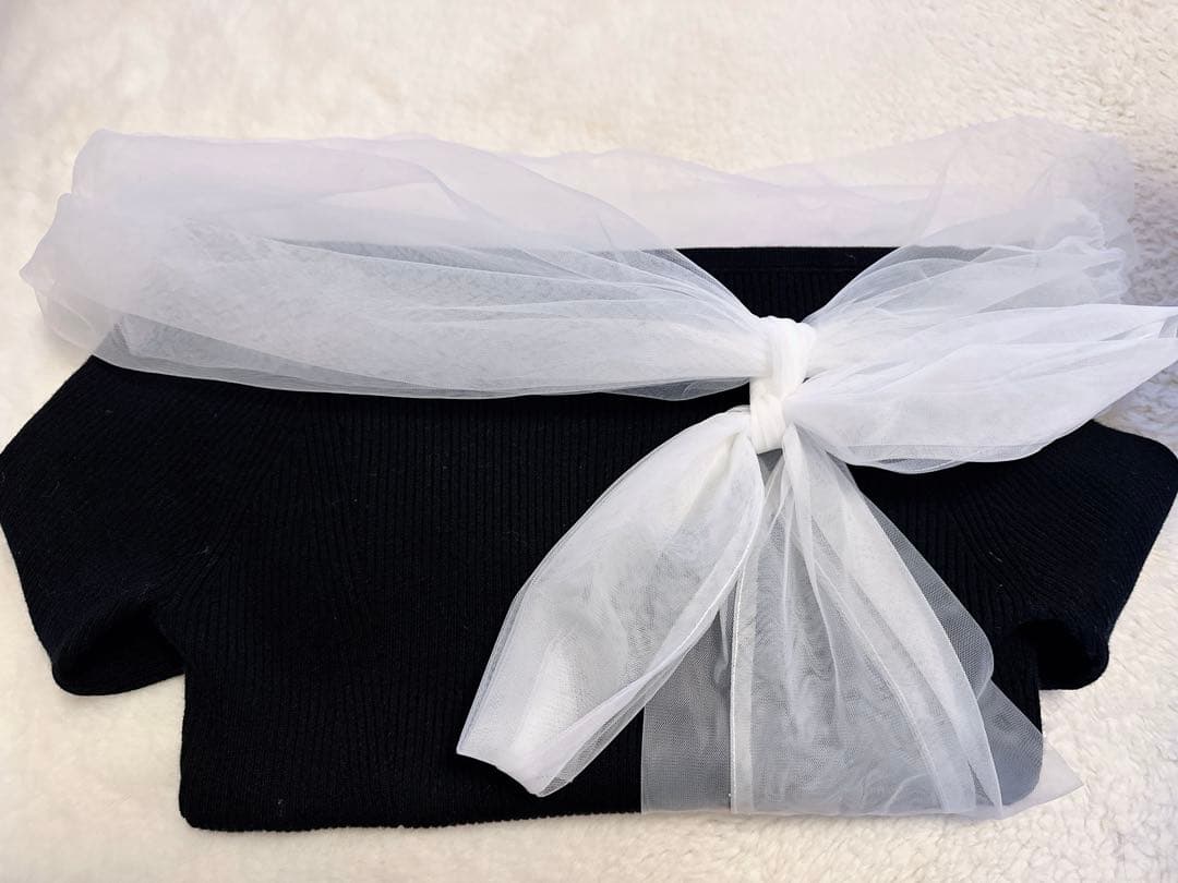 フレアアイディー 3wayリボンオフショルニットプルオーバー