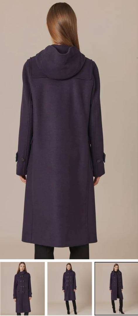 【美品】マッキントッシュロンドン　ダッフルコート ロング 38 パープル未使用品