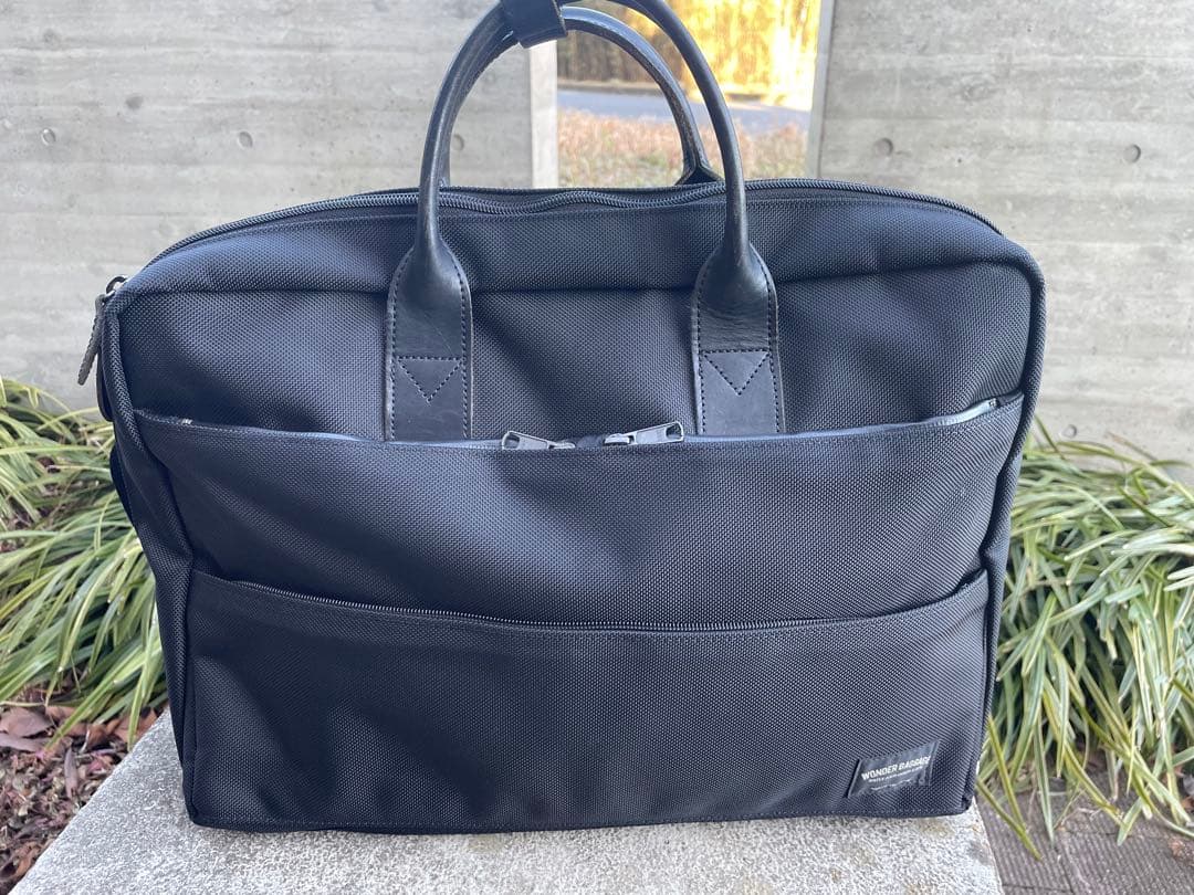 【美品】WONDER BAGGAGEビジネスバッグ　3way ブラック