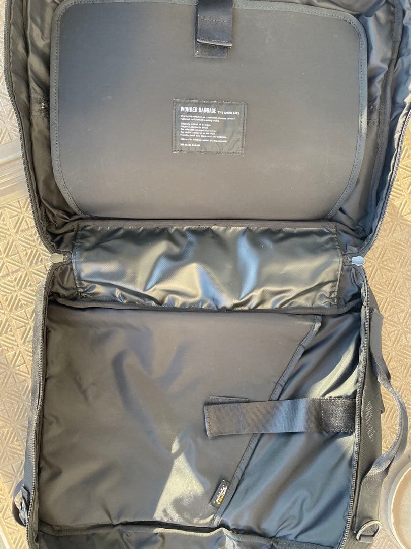 【美品】WONDER BAGGAGEビジネスバッグ　3way ブラック