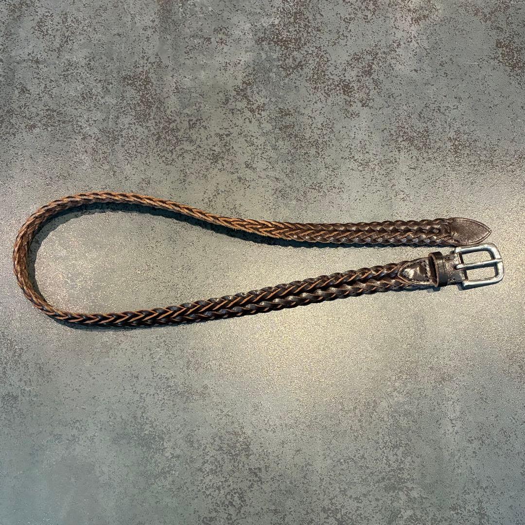 ホワイトハウスコックス メッシュベルトブラウン30-75