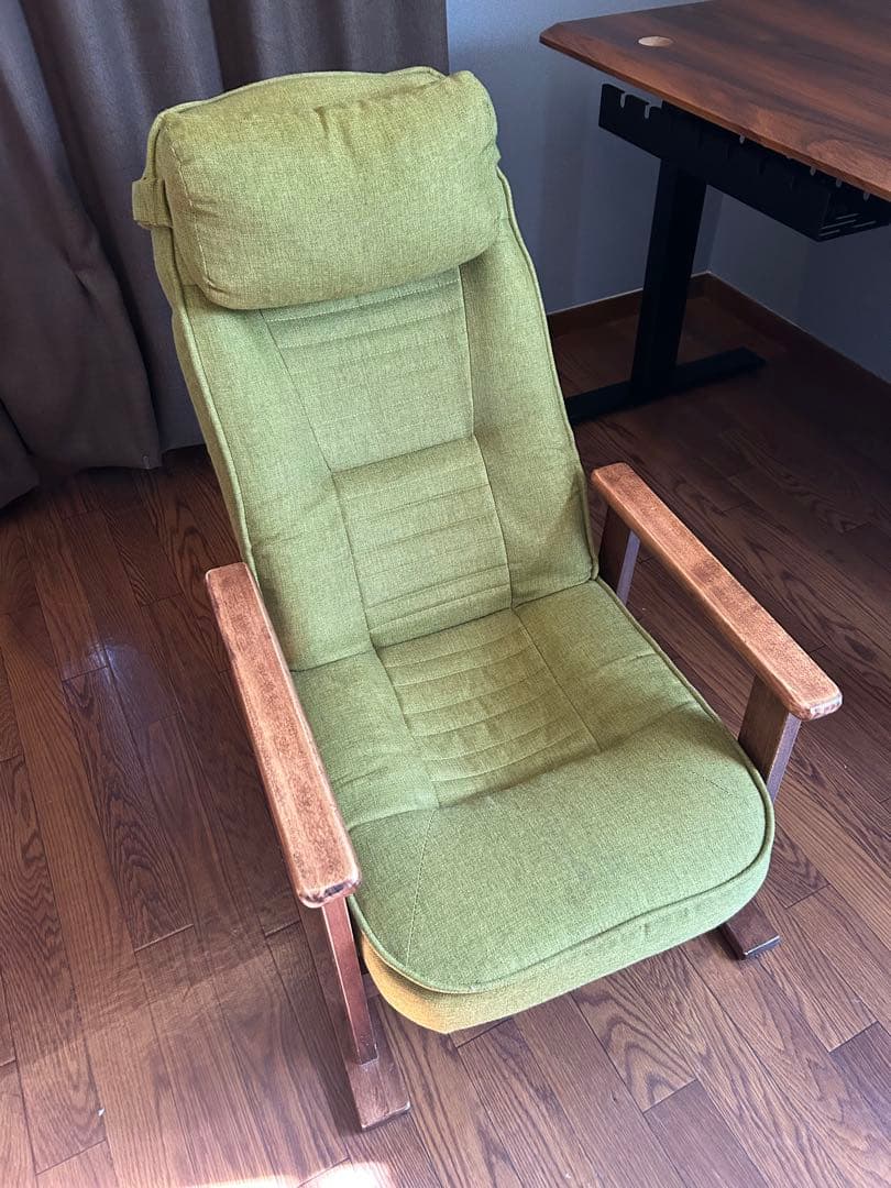 リクライニングチェア ハイバック 高座椅子 すぐ使える 高さ調整可能 きらく