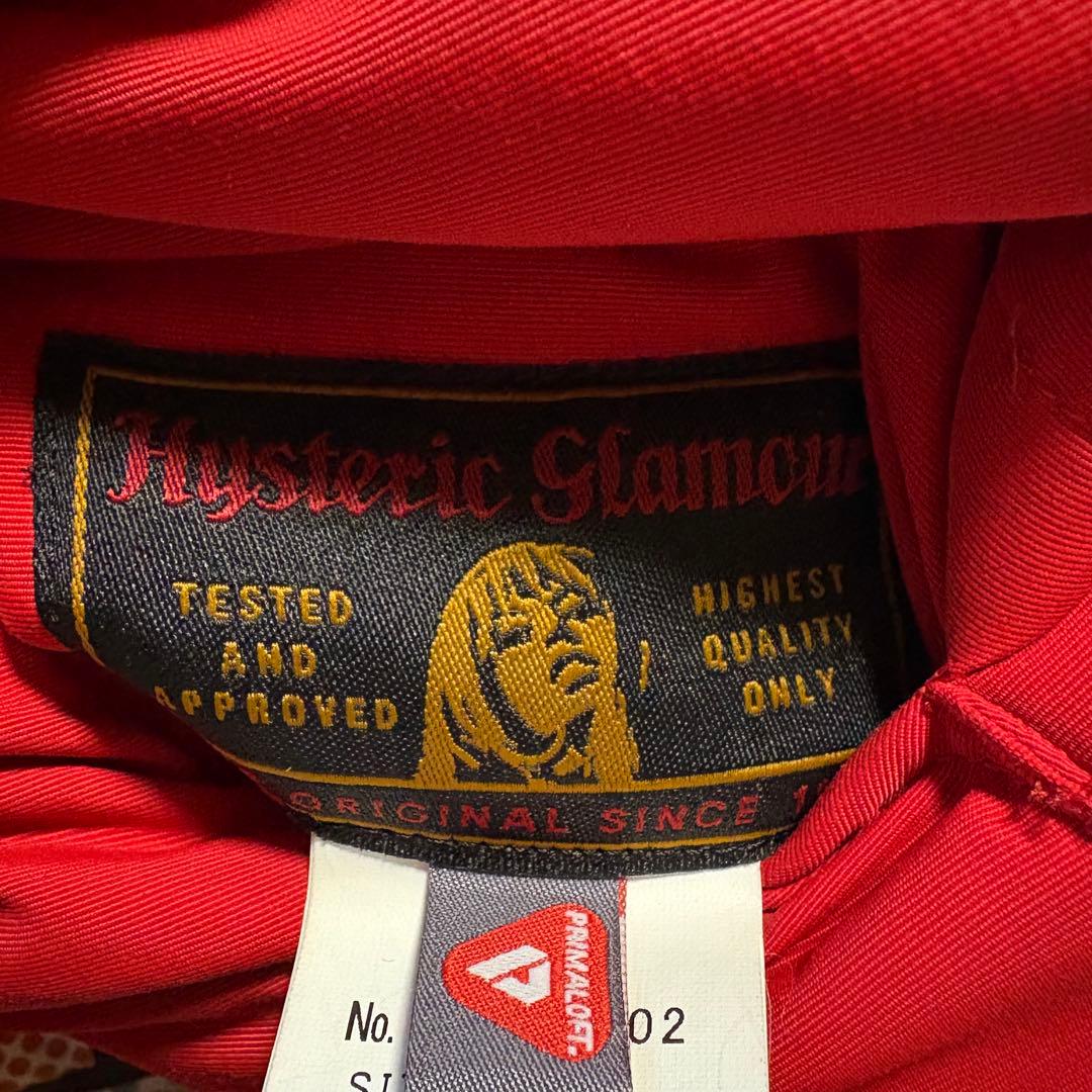 ヒステリックグラマー　アメコミ柄　リバーシブルダウンベスト