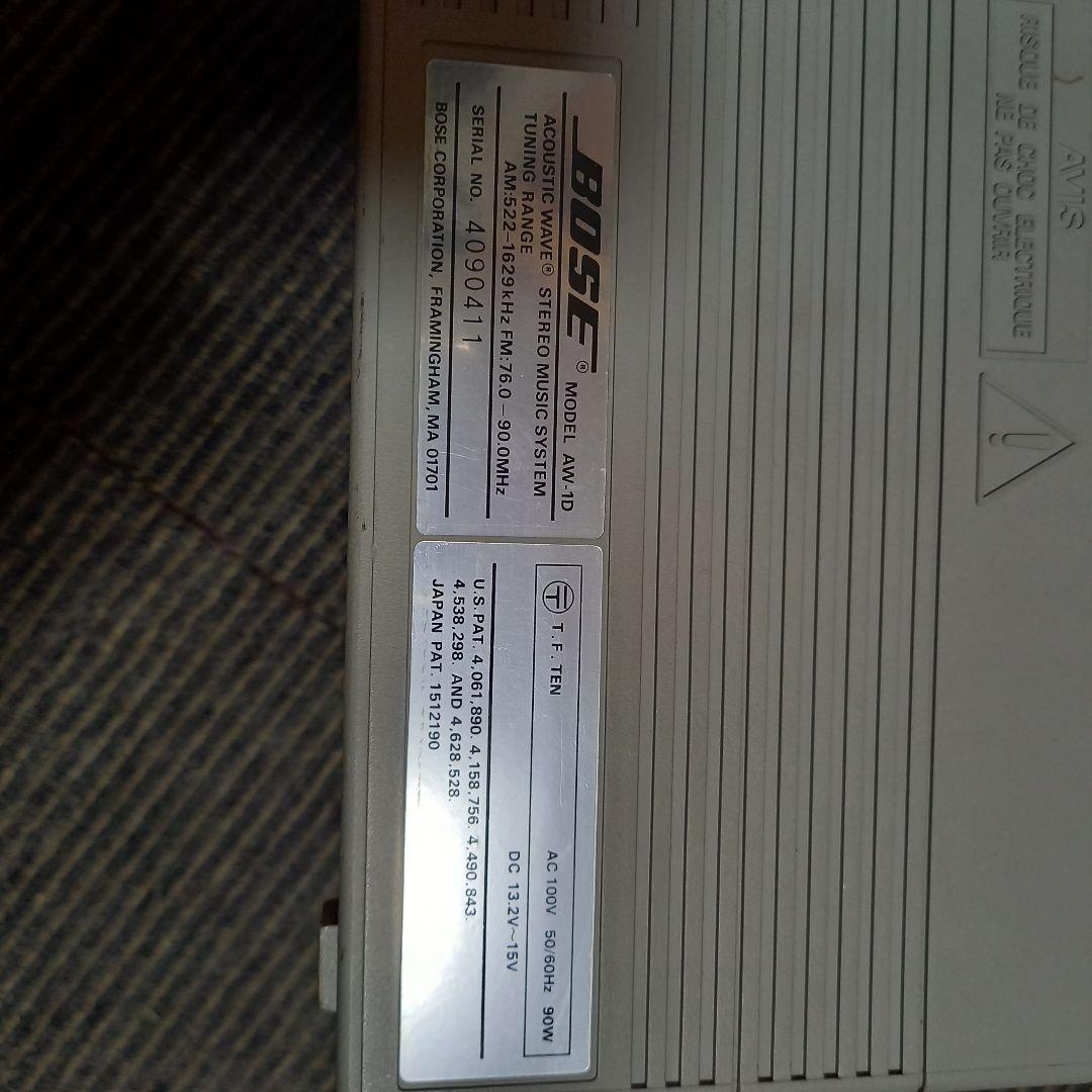 BOSE AW-1D(B)　完動美品 ピックアップ動作好調