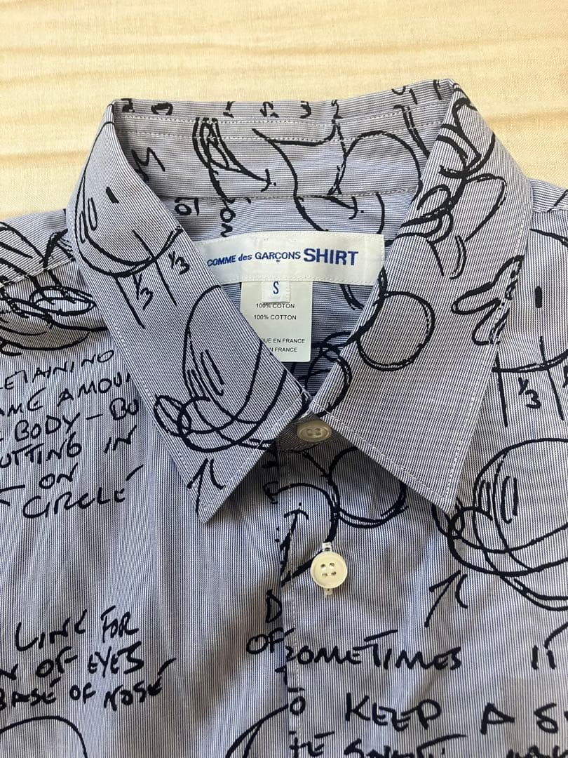 コムデギャルソンシャツ　ミッキーマウス画