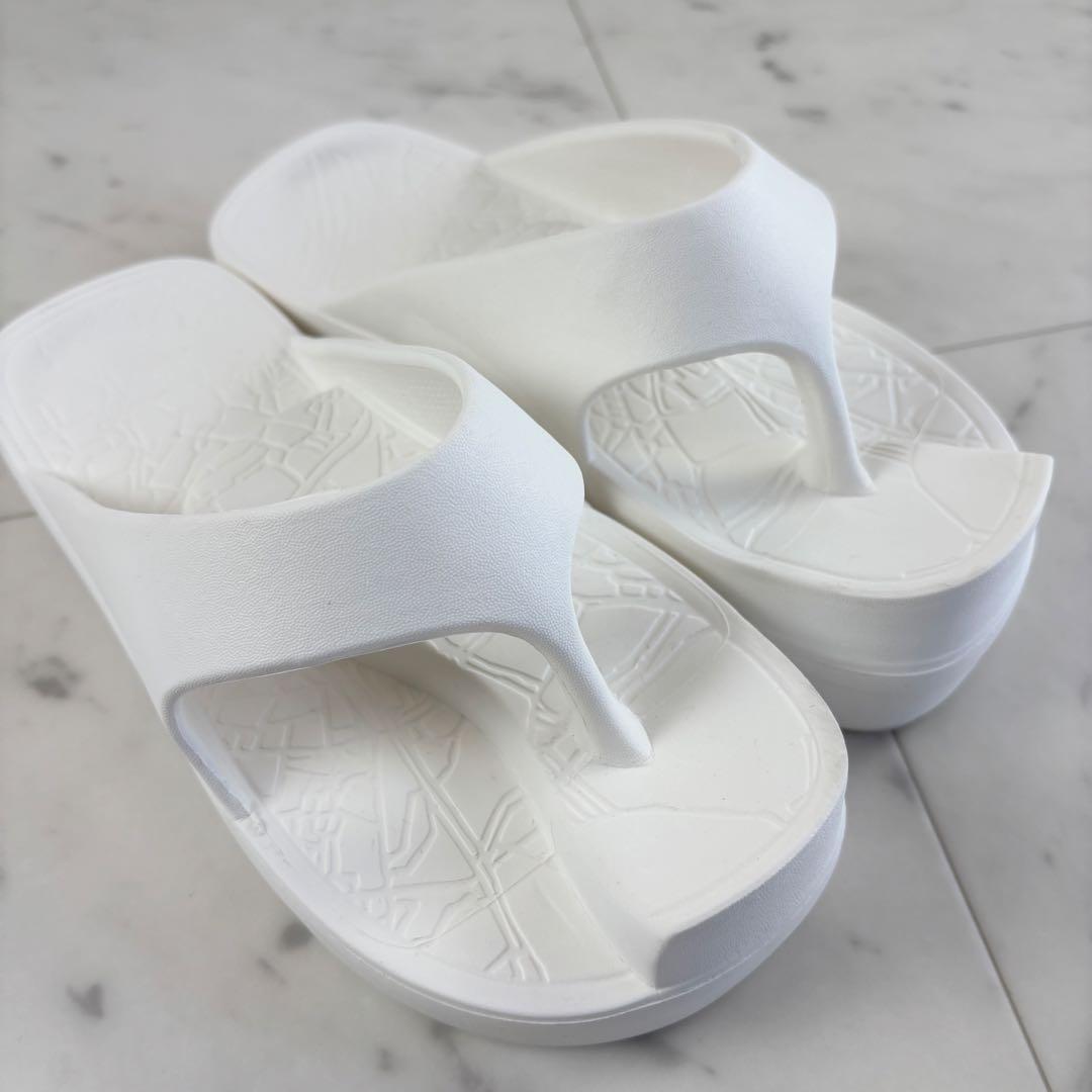 Racbaki ラクバキ イージーサンダル 24SHAS0276 ホワイト S