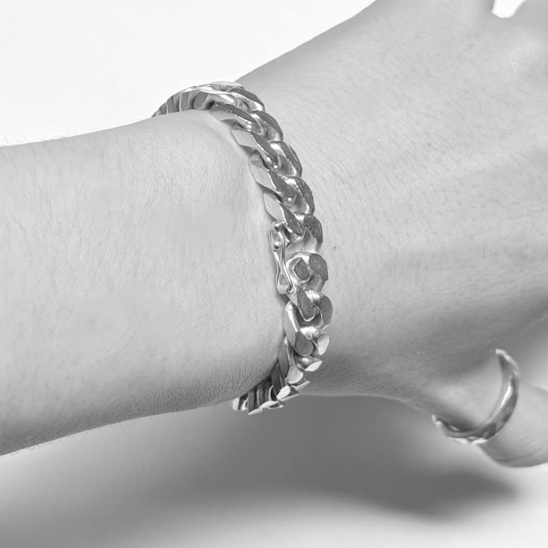 Special 60's French シルバー800 IDブレスレット 蟹刻印