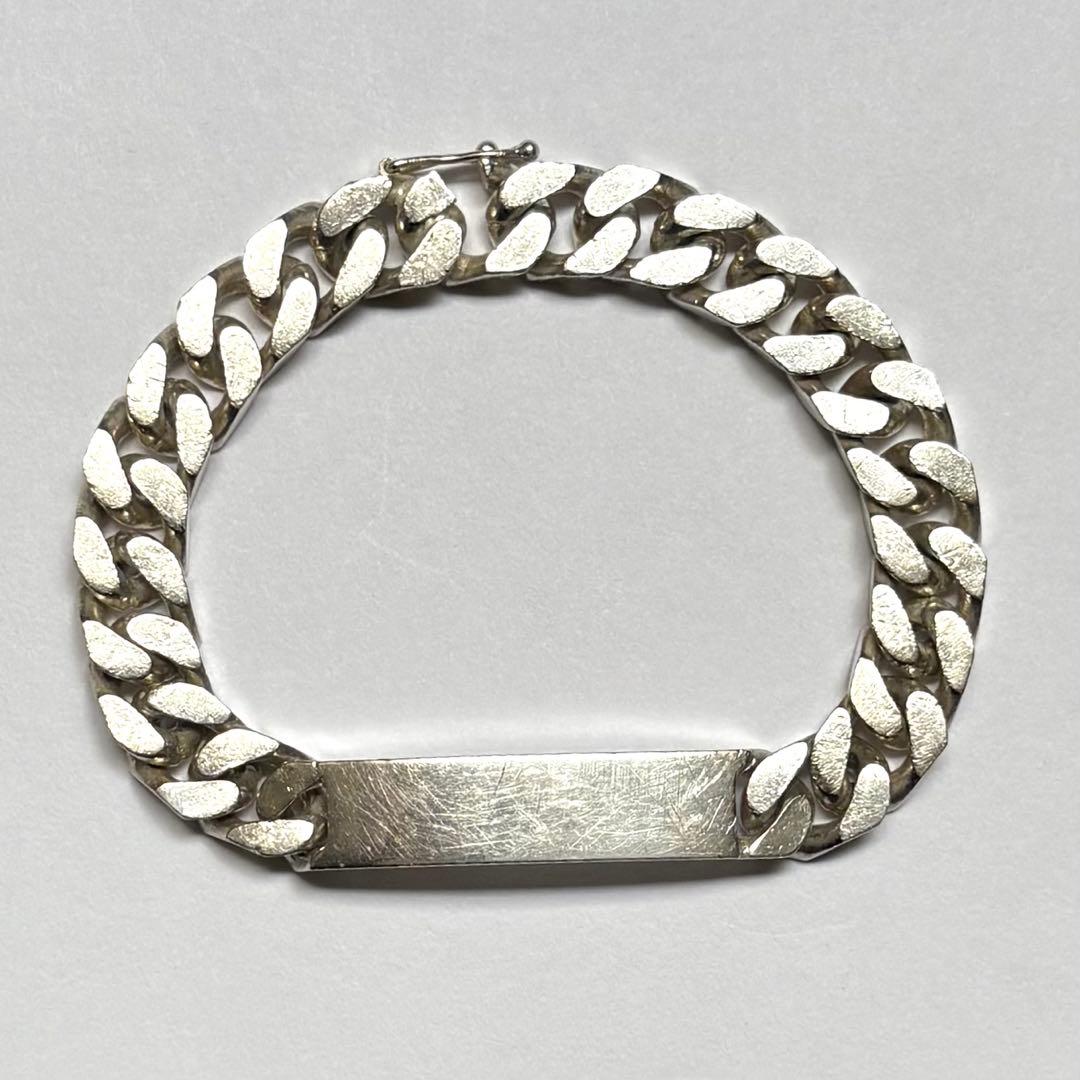 Special 60's French シルバー800 IDブレスレット 蟹刻印