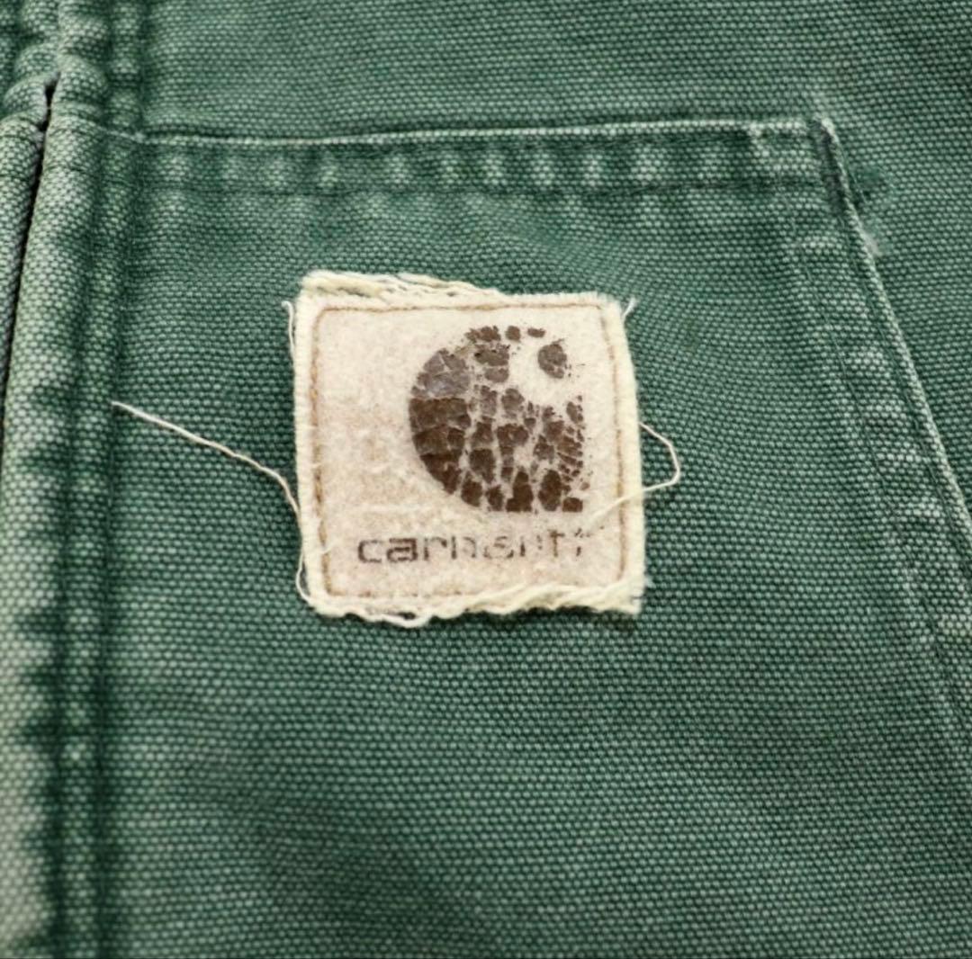 90sカーハート　アクティブジャケット　デトロイト　モスグリーン　ジョニーデップ