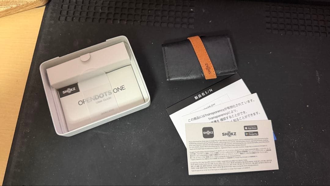 Shokz OpenDotsOneワイヤレスイヤホン ブラック