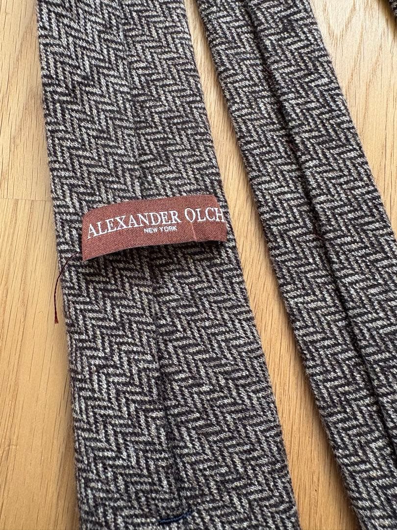 最終特価美品USA製アレキサンダーオルチALEXANDER OLCHネクタイ4本