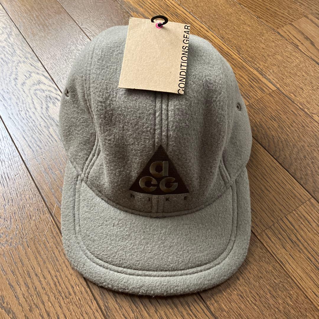 未使用 NIKE ACG フリース ジェット キャップ カーキナイキ