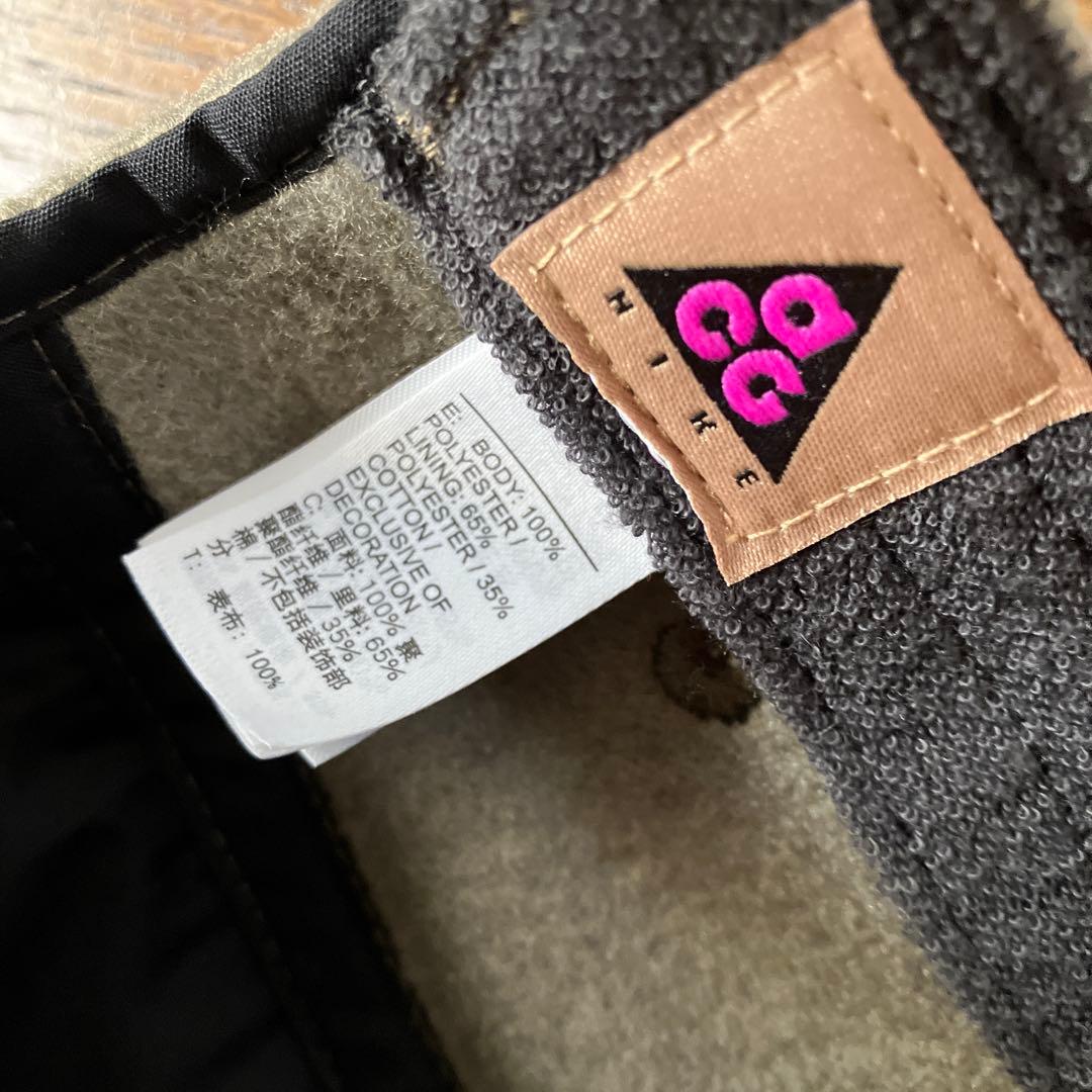 未使用 NIKE ACG フリース ジェット キャップ カーキナイキ