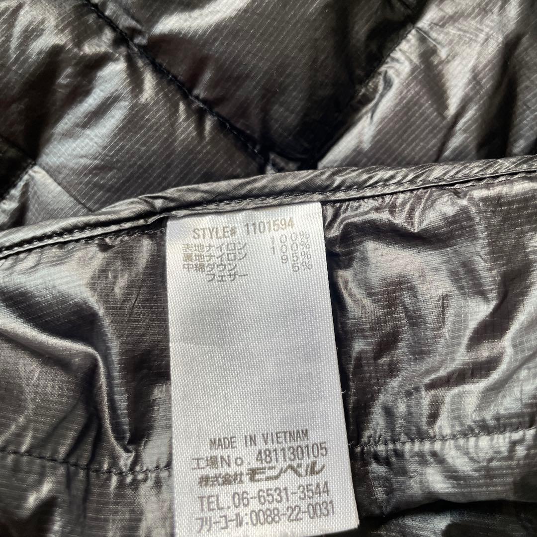 モンベル イグニスダウンパーカ S ブラック　ゴアテックス