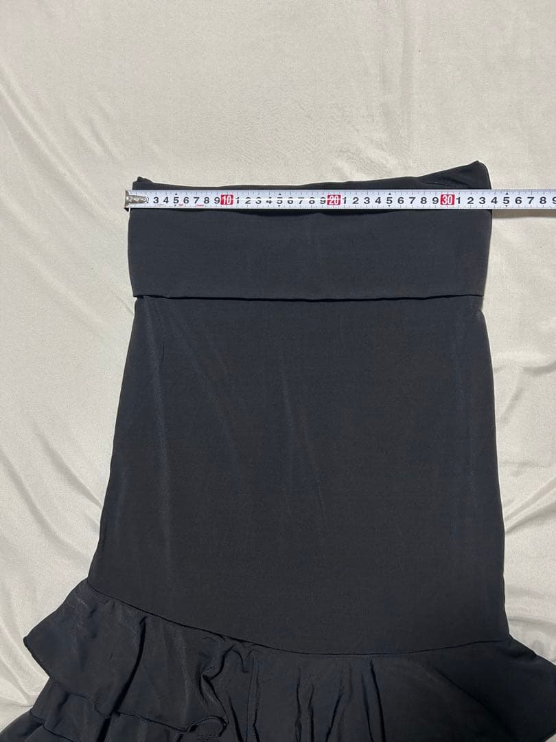 フラメンコ 衣装 ファルダ スカート 黒