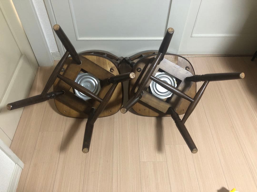 ウィンザーチェア ダイニングチェア 回転椅子 2脚セット【アンティーク レトロ】