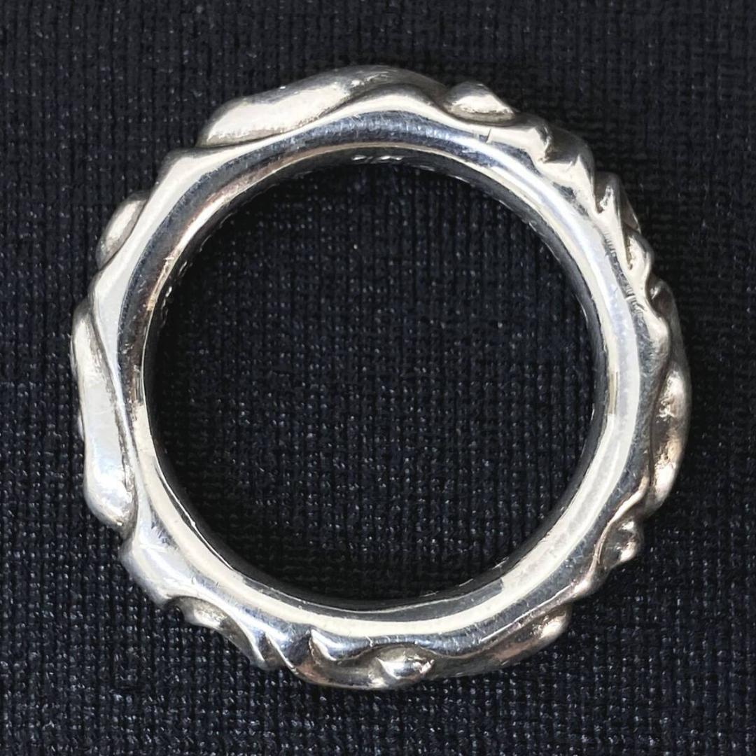 正規品 CHROME HEARTS SCROLLBAND RING 21.5号