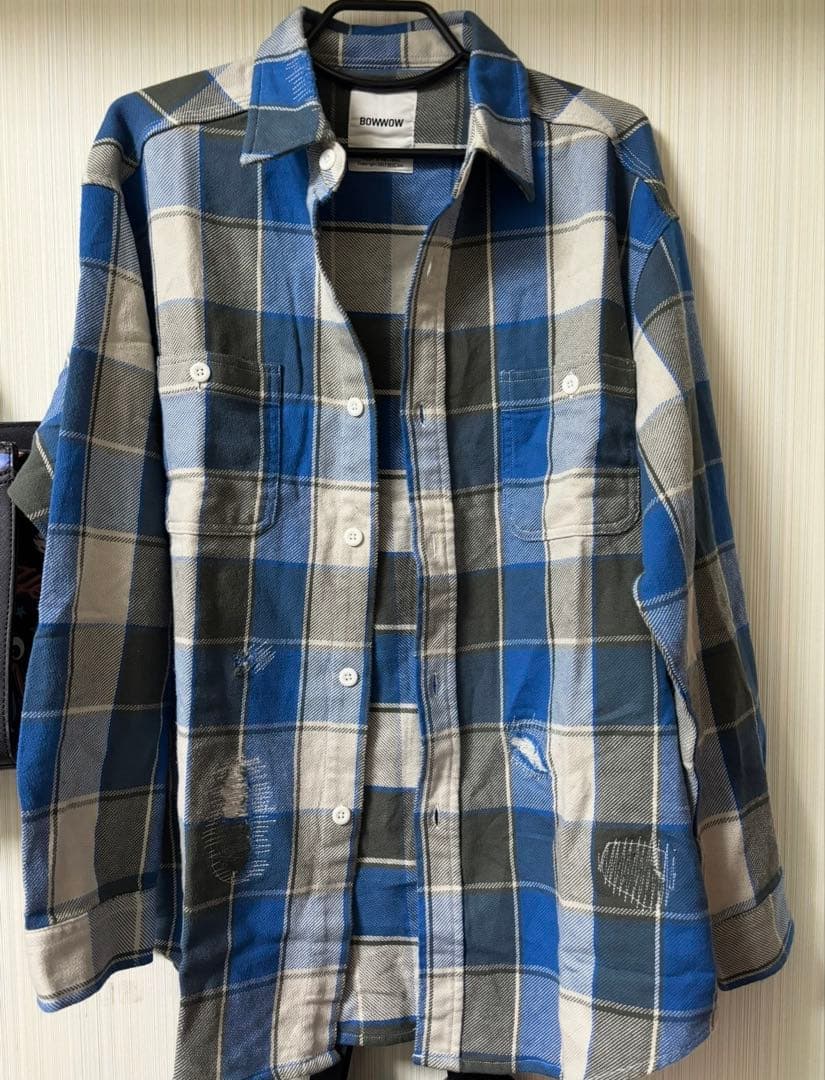 百足着用 BOWWOW チェックシャツ