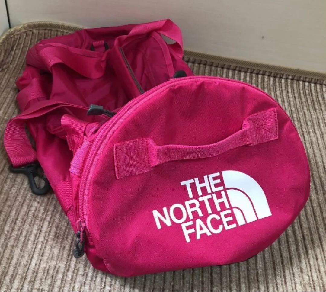 一度のみ使用　ノースフェイス　ナイロンダッフル　キッズ　ボストンバッグ30L