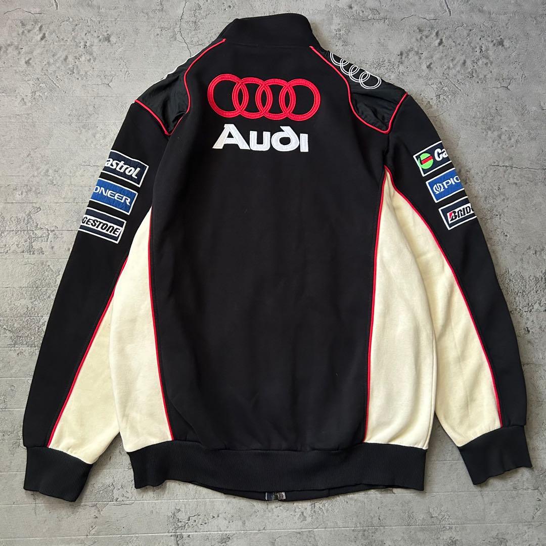 Audi レーシングジャケット 3XL 刺繍入り オーバーサイズ