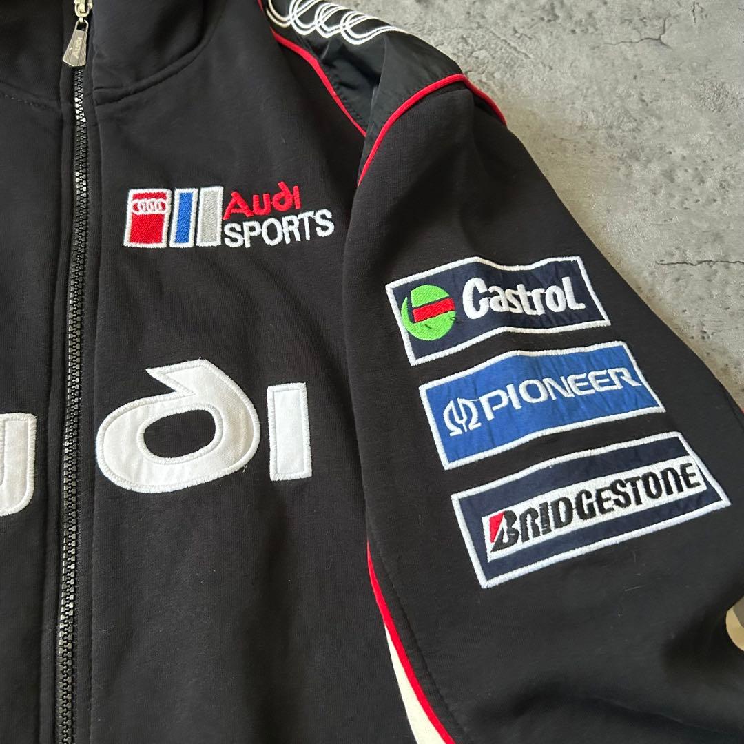 Audi レーシングジャケット 3XL 刺繍入り オーバーサイズ