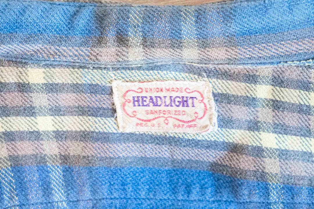 ヴィンテージ HEADLIGHT ネルシャツ