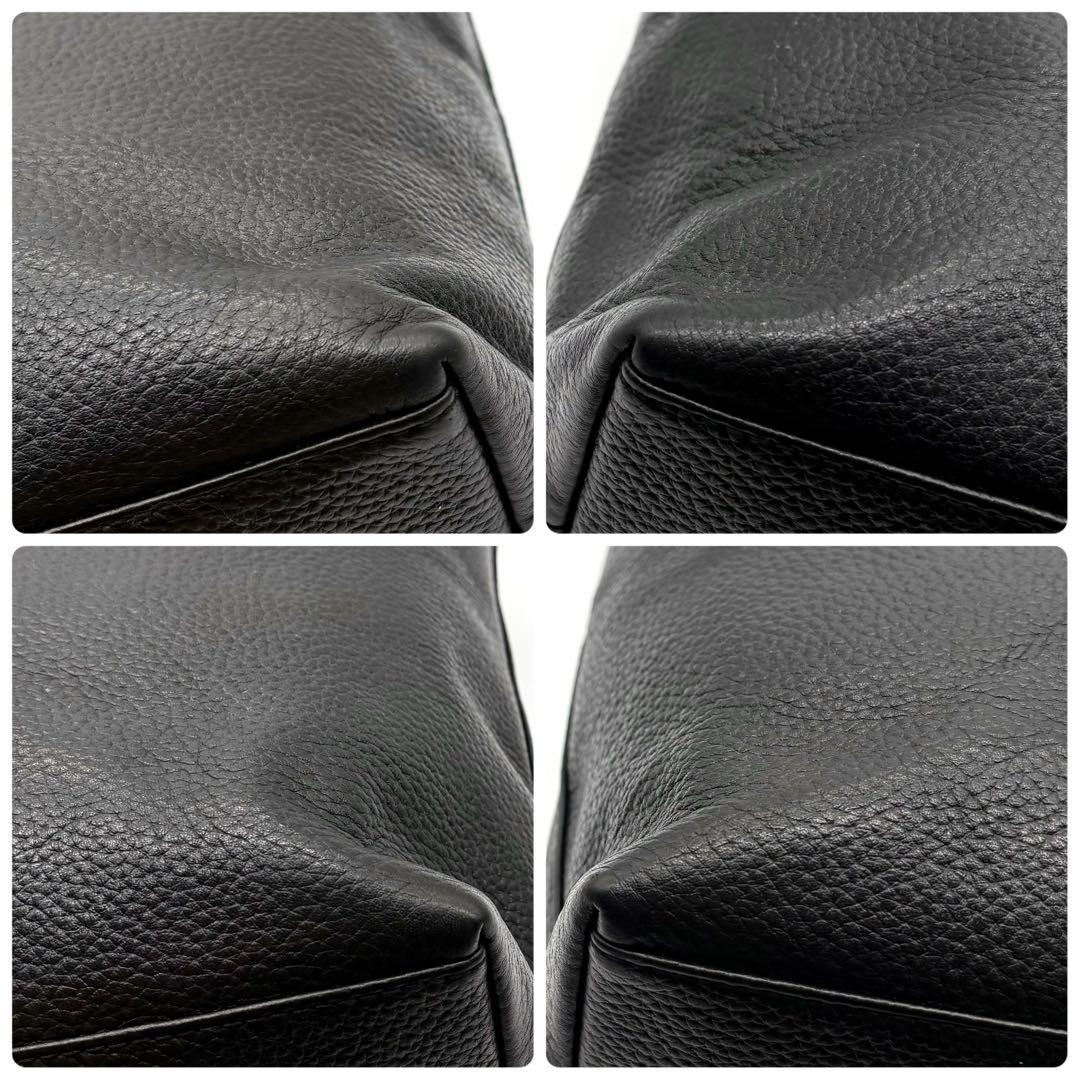 【極美品】ハッシュタグ トートバッグ レザー 肩掛け A4可 ブラック