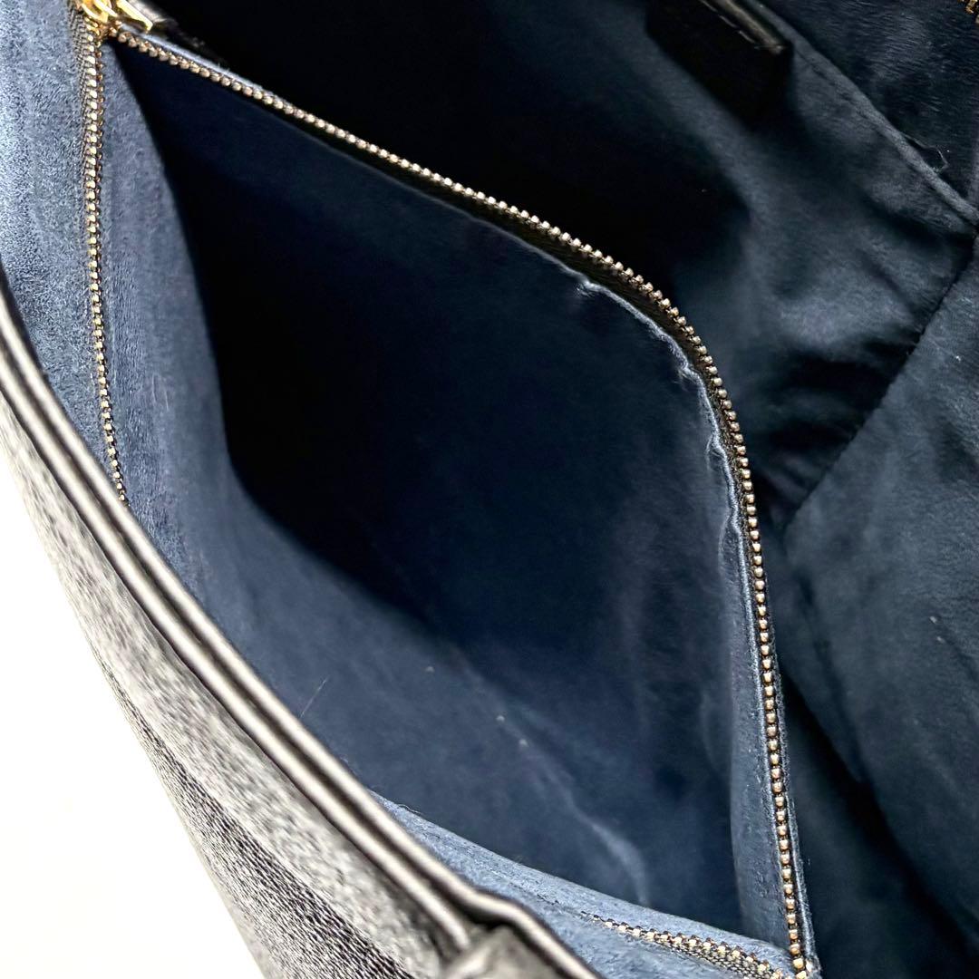 【極美品】ハッシュタグ トートバッグ レザー 肩掛け A4可 ブラック