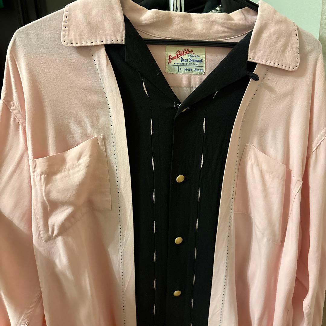 50's 激レアピンクロ　シャツ
