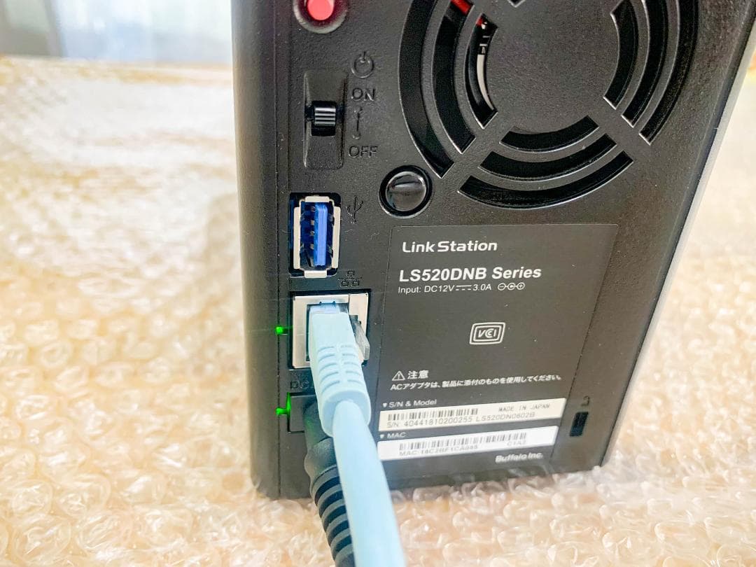 外付けハードディスク・ドライブ BUFFALO LinkStation / LS520DN0602B / 6TB