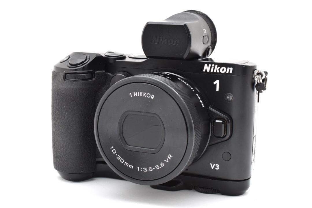 【動作・返品保証】ニコンNikon 1 V3 プレミアキットEVF グリップ付き