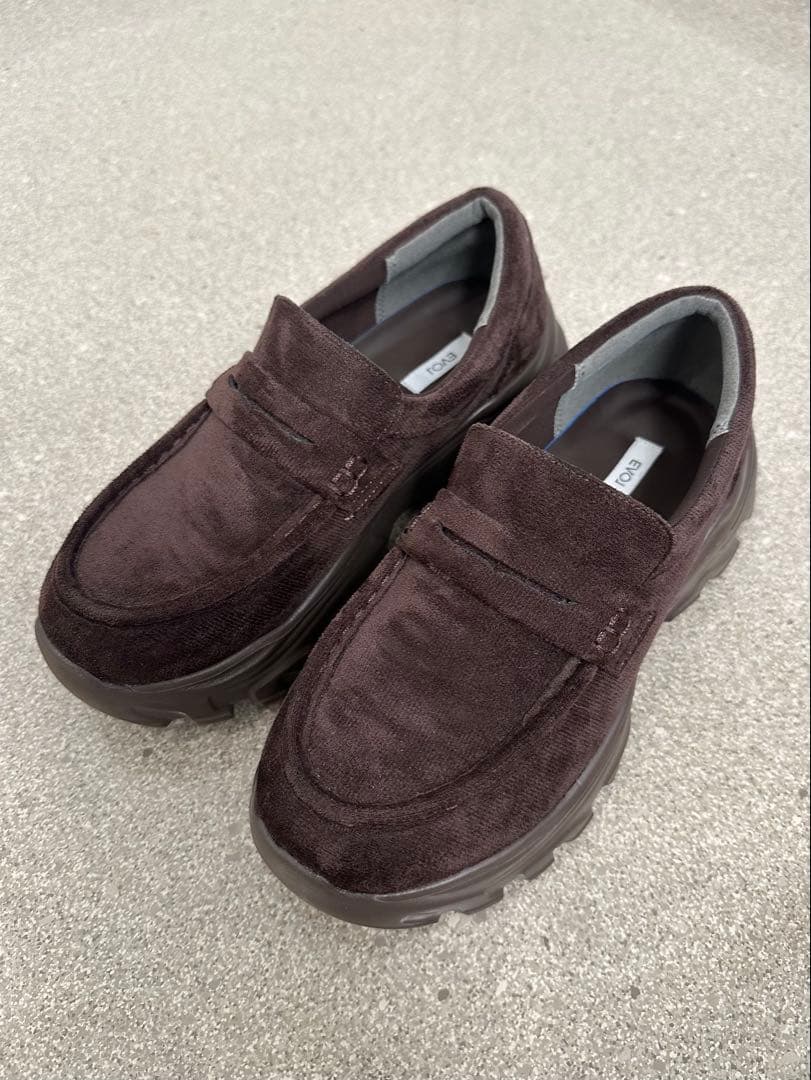 ☘︎ EVOL ブラウンローファー厚底ソール 23.5cm ☘︎