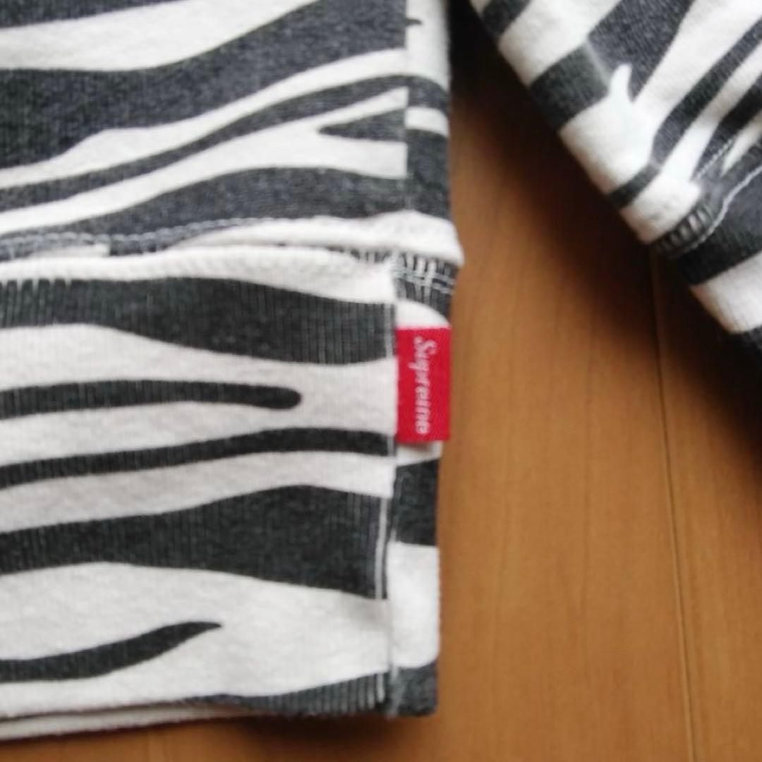 キムタク着 Supreme Box Logo Crewneck Zebra L