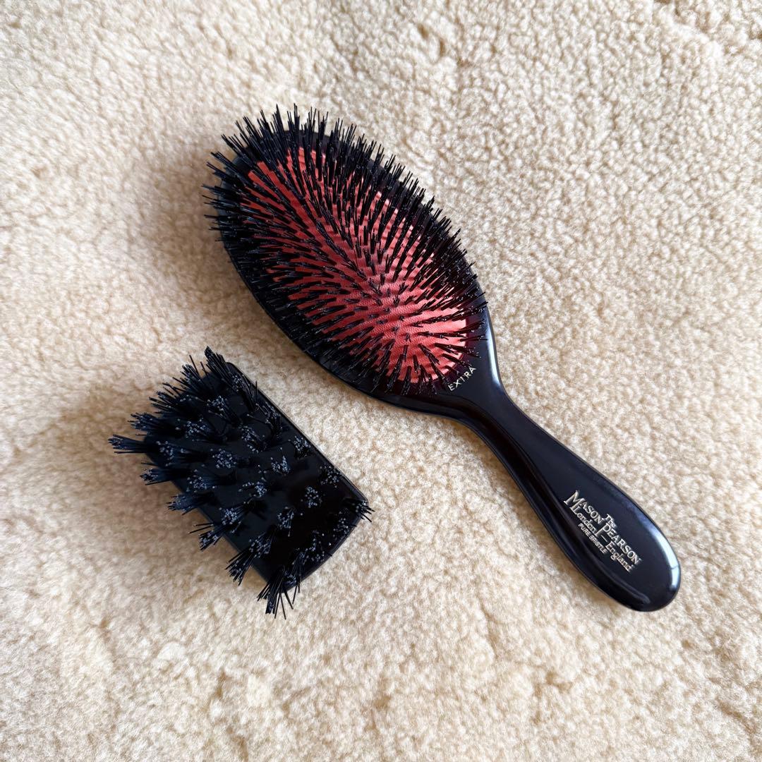 Mason Pearson エクストラスモールブリッスル クリーニングブラシ付き