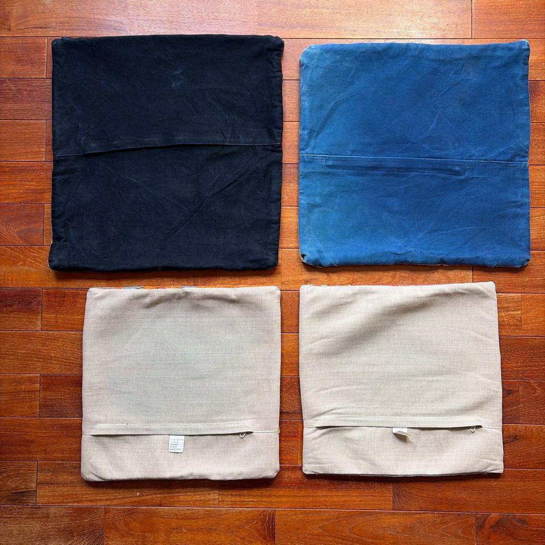 オールドキリム　クッションカバー 大2枚、小2枚の4枚セット